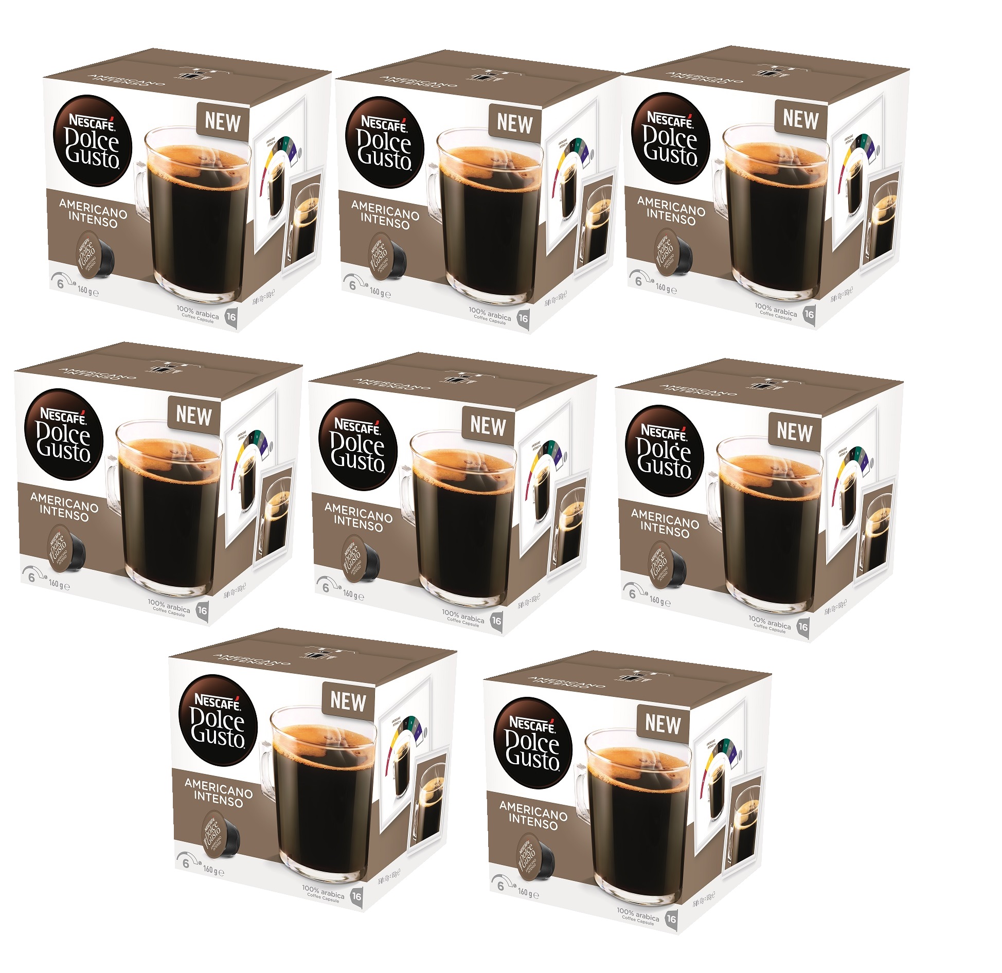 BULK NESCAFE Dolce Gusto Americano Intenso 10 boxes Pods 7613035516717